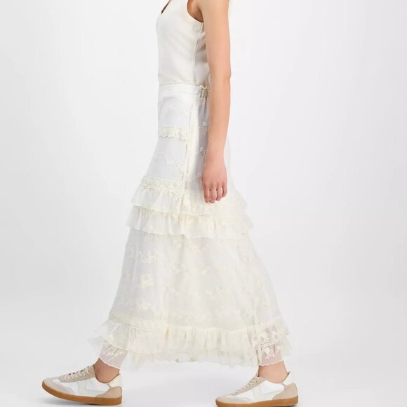 AND NOW THIS LACE TIERED MAXI SKIRT - Picture 2 of 4